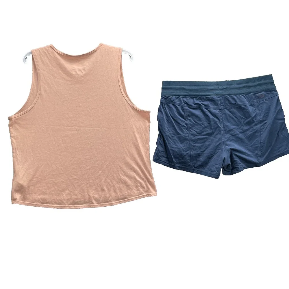 North Face Athletic Shorts Tank Top Lot (2) Women's XL Gorpcore Running Gym Set